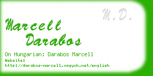 marcell darabos business card